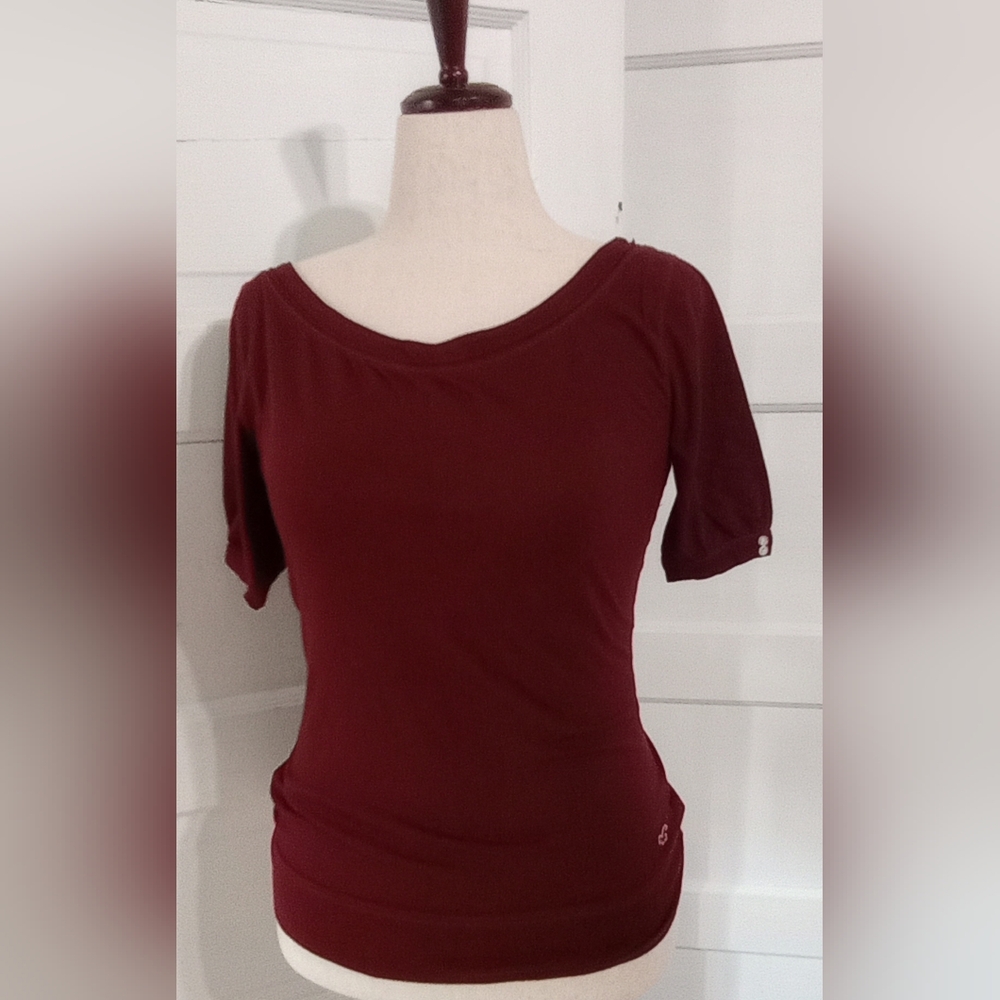 Hollister burgundy shirt